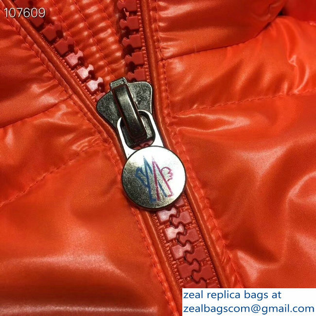 Moncler Down Jacket Orange 2018