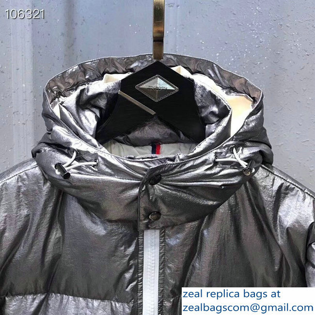 Moncler Down Jacket Silver 2018