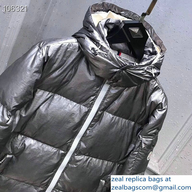 Moncler Down Jacket Silver 2018