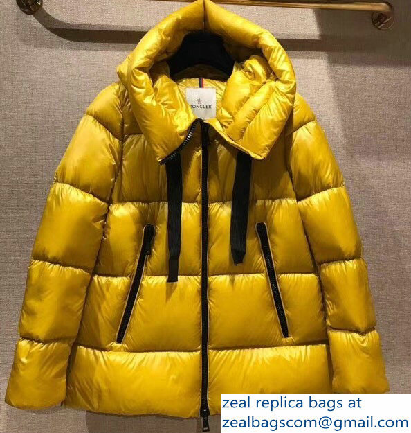 Moncler Down Jacket Yellow 2018