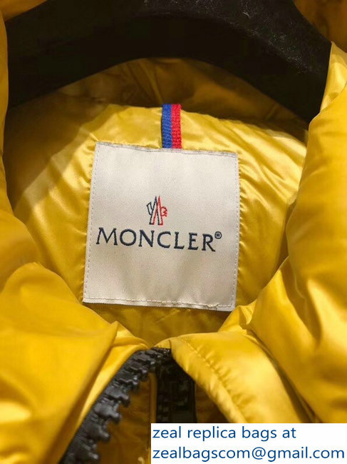 Moncler Down Jacket Yellow 2018 - Click Image to Close
