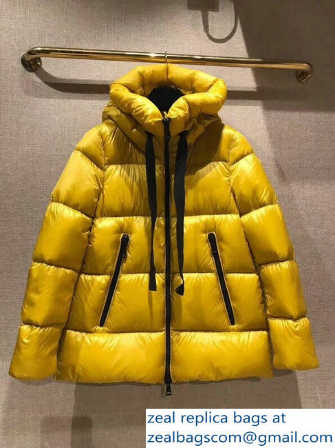 Moncler Down Jacket Yellow 2018 - Click Image to Close