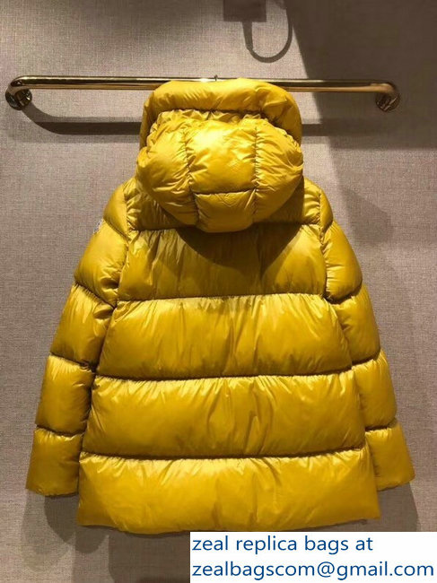 Moncler Down Jacket Yellow 2018