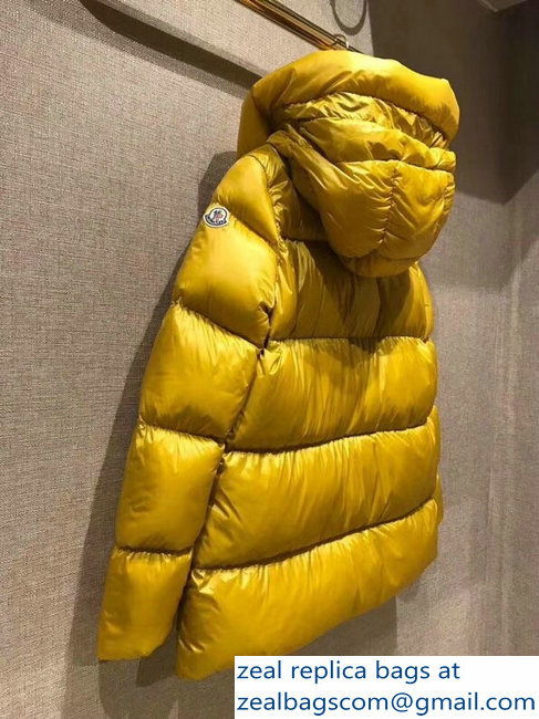 Moncler Down Jacket Yellow 2018