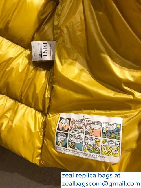 Moncler Down Jacket Yellow 2018 - Click Image to Close