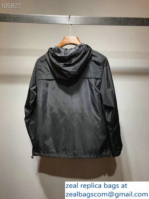 Moncler Logo Men's Black Jacket 2018