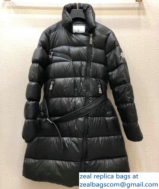 Moncler Long Down Jacket Black 2018