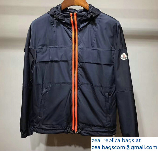 Moncler Men's Blue/Orange Jacket 2018 - Click Image to Close