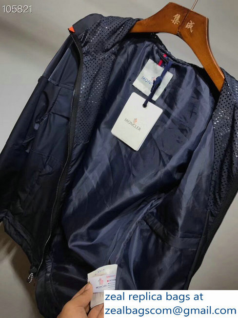 Moncler Men's Blue/Orange Jacket 2018 - Click Image to Close