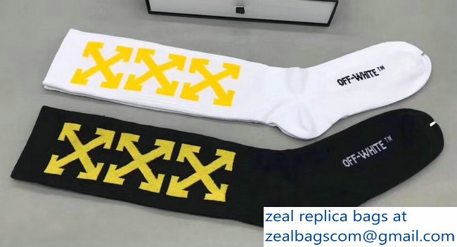 Off-White Cotton Socks OW01 - Click Image to Close