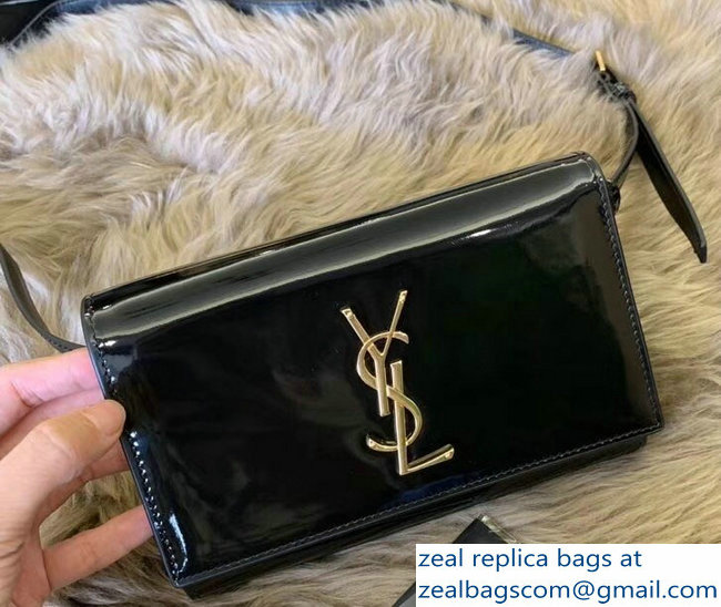 Saint Laurent Kate Belt Bag in Patent Leather Black 534395 2018 - Click Image to Close