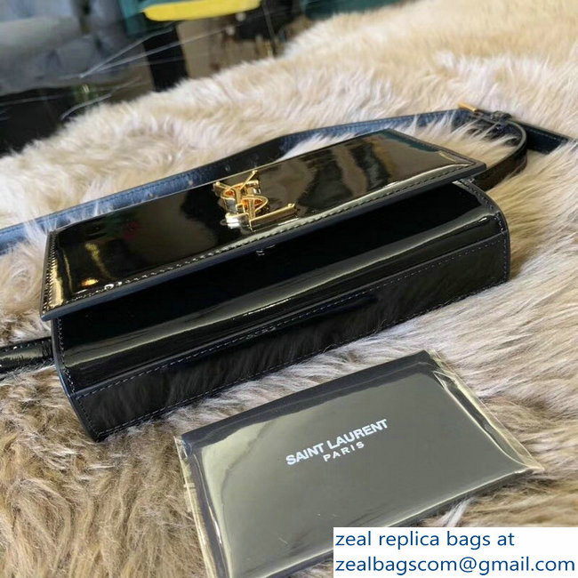 Saint Laurent Kate Belt Bag in Patent Leather Black 534395 2018