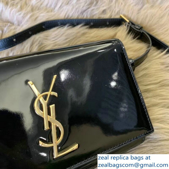 Saint Laurent Kate Belt Bag in Patent Leather Black 534395 2018 - Click Image to Close