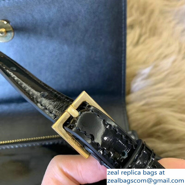 Saint Laurent Kate Belt Bag in Patent Leather Black 534395 2018
