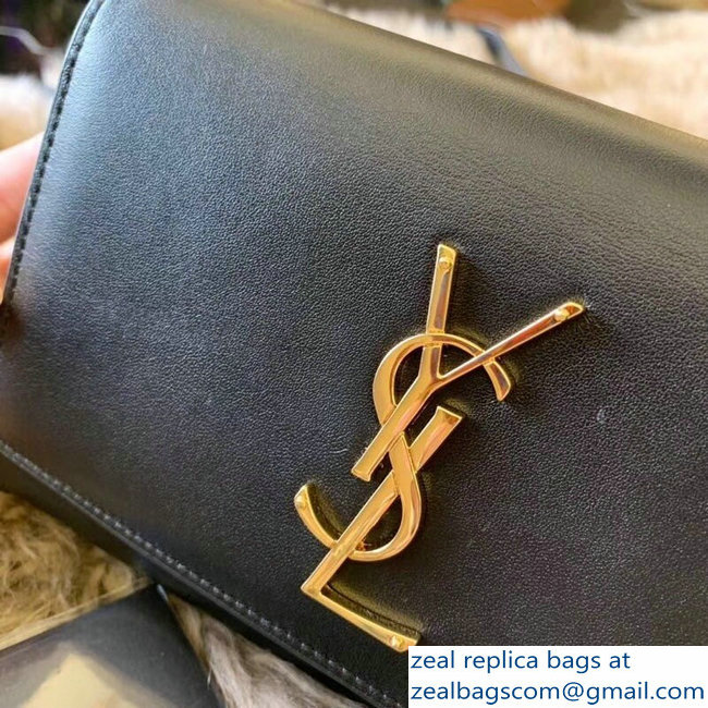 Saint Laurent Kate Belt Bag in Smooth Leather Black 534395 2018