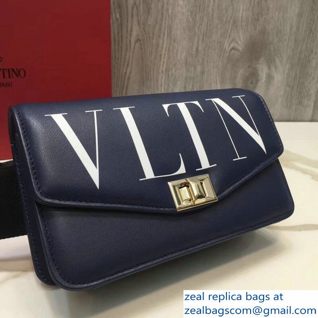 Valentino VLTN Cross Body Belt Bag Blue 2018