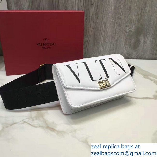 Valentino VLTN Cross Body Belt Bag White 2018