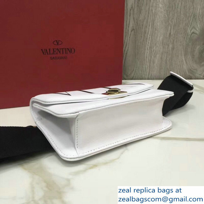 Valentino VLTN Cross Body Belt Bag White 2018