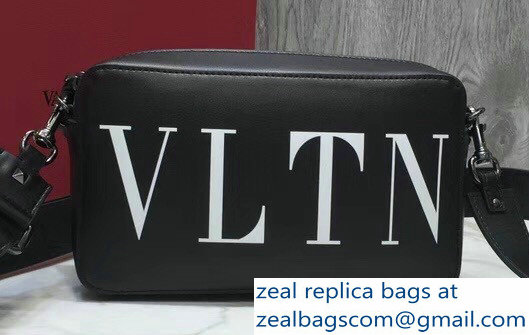 Valentino VLTN Print Chest Blet Bag Black 2018 - Click Image to Close