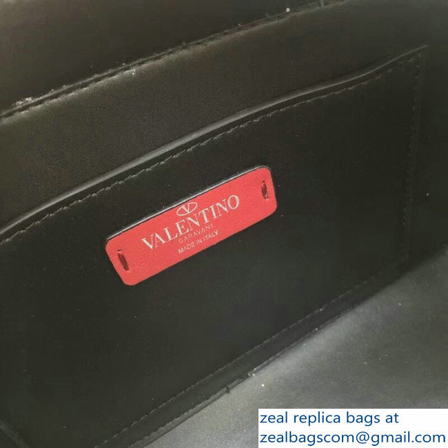 Valentino VLTN Print Chest Blet Bag Dark Gray 2018