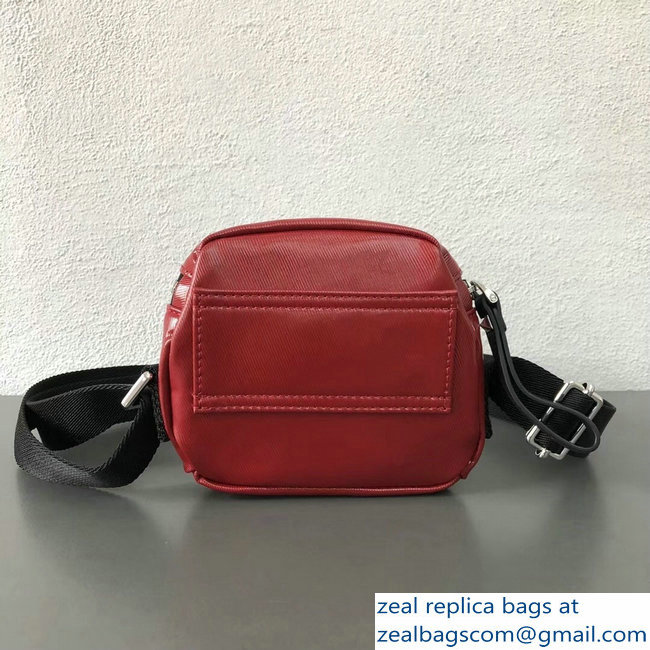 Valentino VLTN Shiny Canvas Cross Body Camera Bag Red 2018