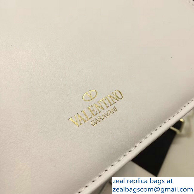 Valentino VLTN Shoulder Strap Chain Saddle Bag White 2018