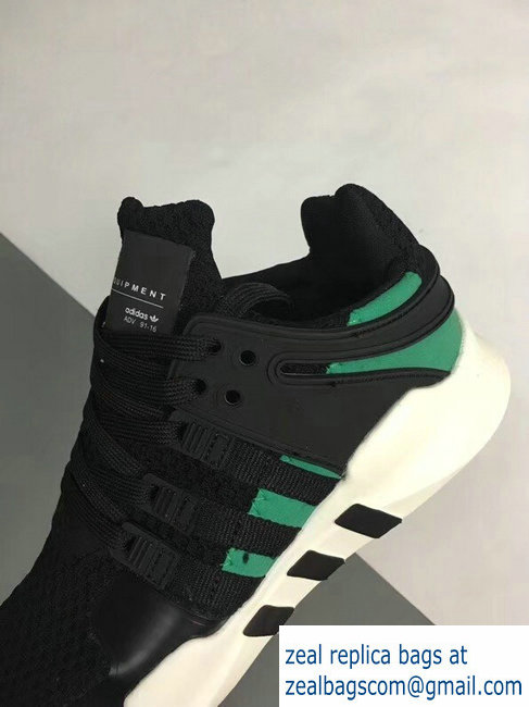 Adidas equipment EQT support ADV 91 runner boost black green - Click Image to Close