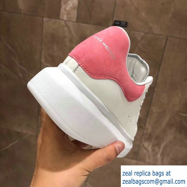 Alexander McQueen Oversized Sneakers White/Suede Pink