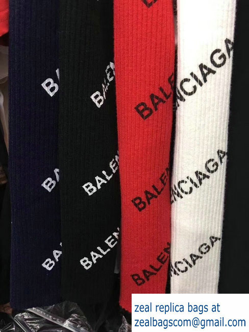 Balenciaga All Over Logo Turtleneck sweater 2018