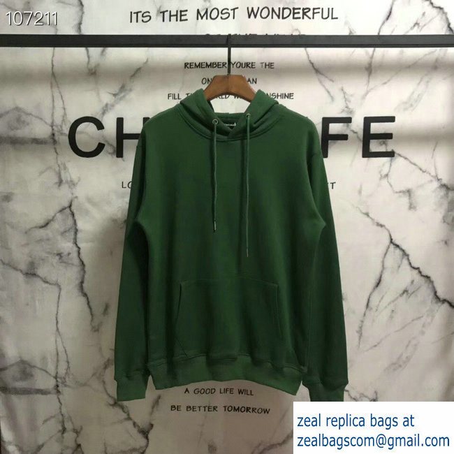 Balenciaga Logo Hoodie Sweater Green 2018