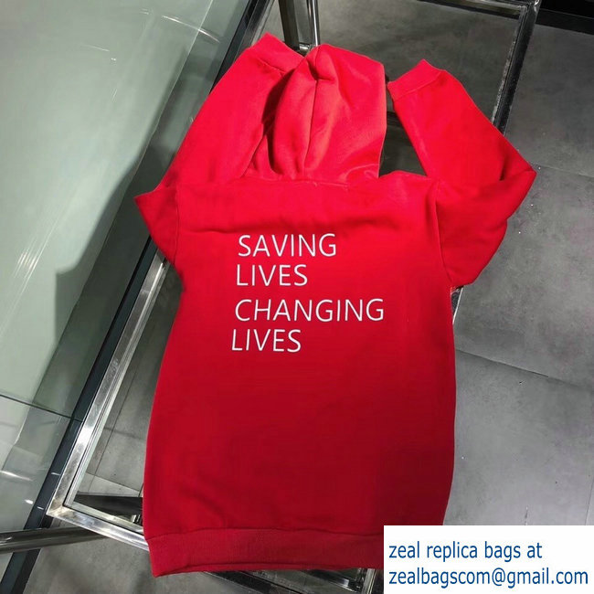 Balenciaga Supports World Food Programme Hoodie Sweater Red 2018