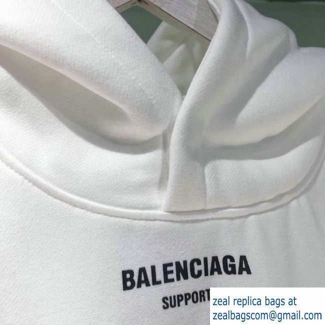 Balenciaga Supports World Food Programme Hoodie Sweater White 2018 - Click Image to Close