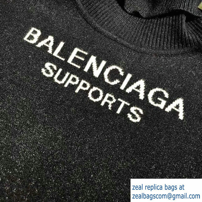 Balenciaga Supports World Food Programme Turtleneck Sweater Dark Blue 2018