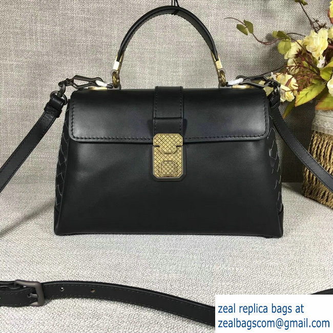 Bottega Veneta Calf Piazza Bag Black 2018