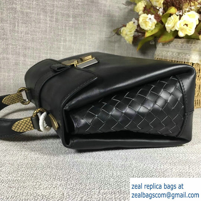 Bottega Veneta Calf Piazza Bag Black 2018