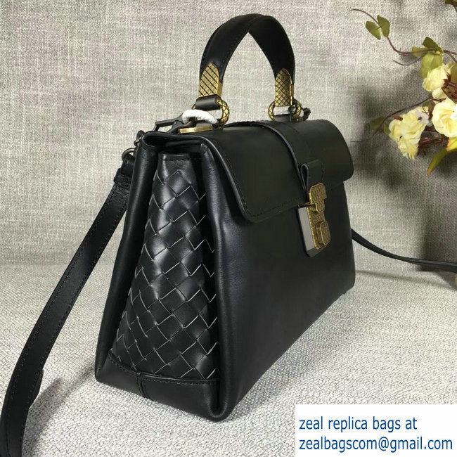 Bottega Veneta Calf Piazza Bag Black 2018