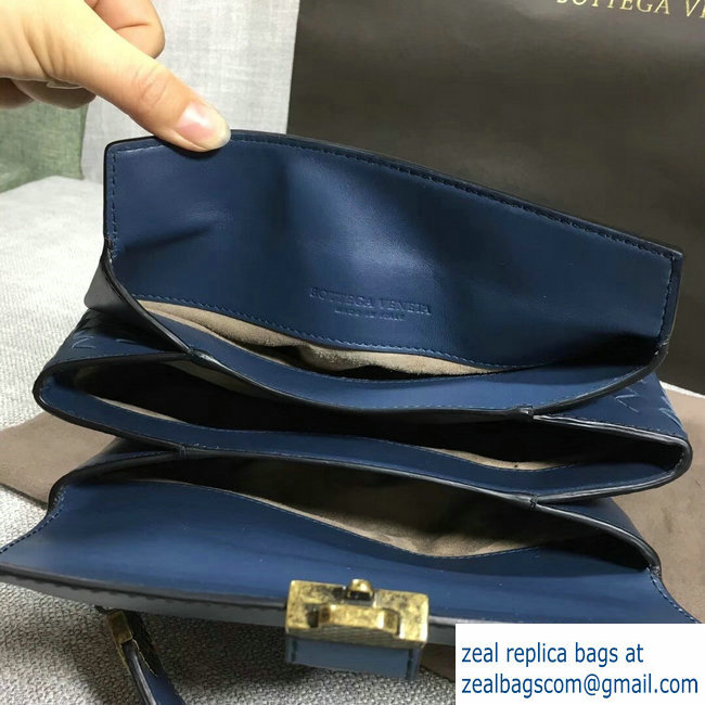 Bottega Veneta Calf Piazza Bag Blue 2018 - Click Image to Close