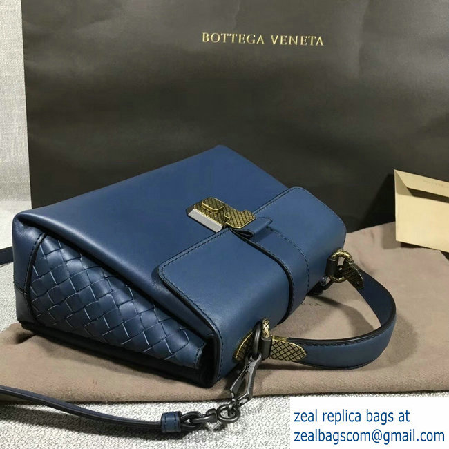 Bottega Veneta Calf Piazza Bag Blue 2018 - Click Image to Close
