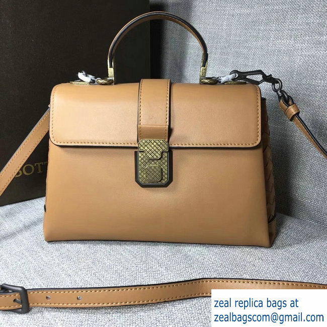 Bottega Veneta Calf Piazza Bag Brown 2018 - Click Image to Close