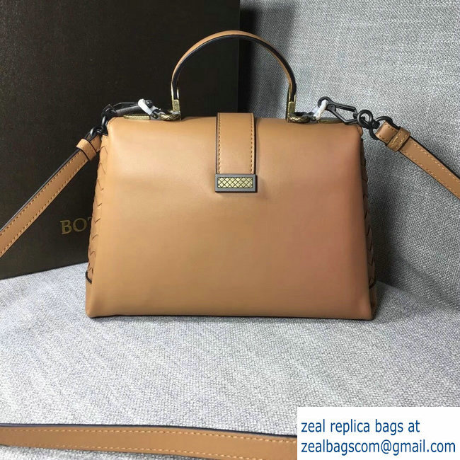 Bottega Veneta Calf Piazza Bag Brown 2018