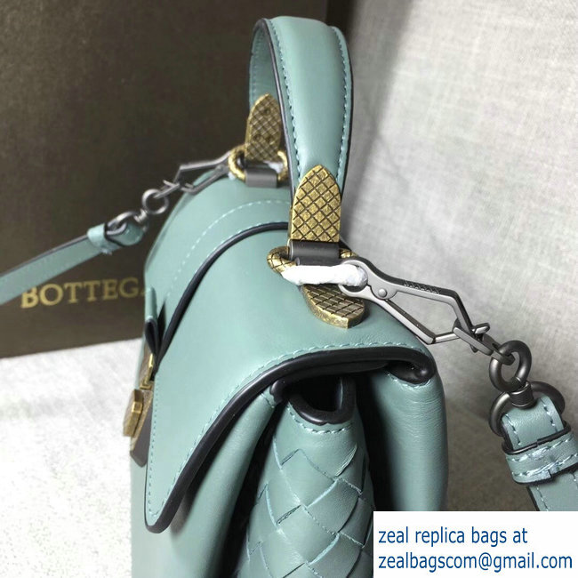 Bottega Veneta Calf Piazza Bag Cyan 2018 - Click Image to Close