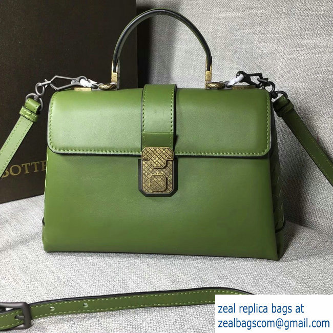 Bottega Veneta Calf Piazza Bag Green 2018