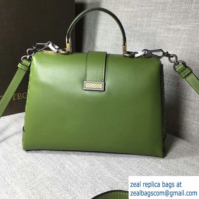 Bottega Veneta Calf Piazza Bag Green 2018