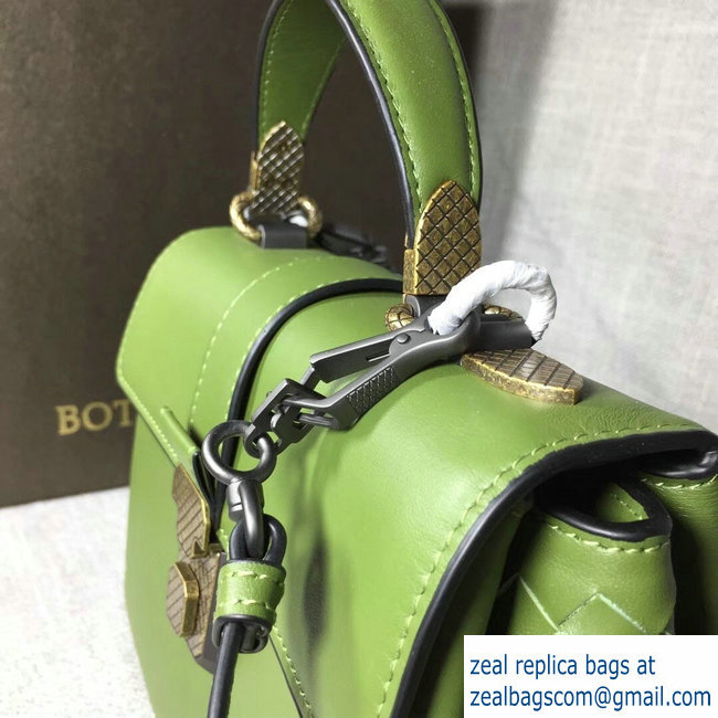 Bottega Veneta Calf Piazza Bag Green 2018