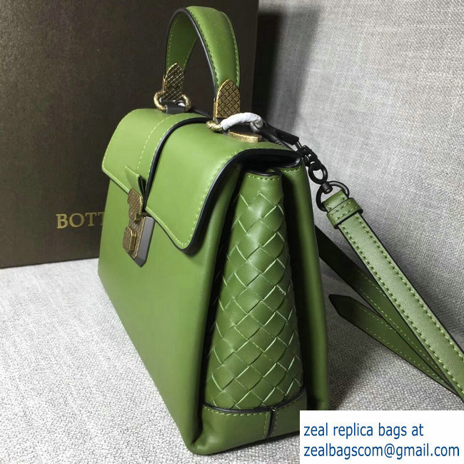 Bottega Veneta Calf Piazza Bag Green 2018