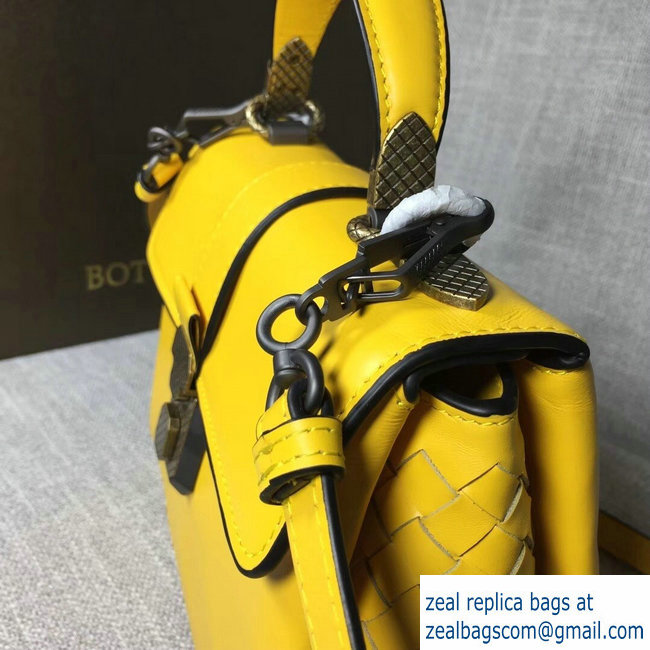 Bottega Veneta Calf Piazza Bag Yellow 2018