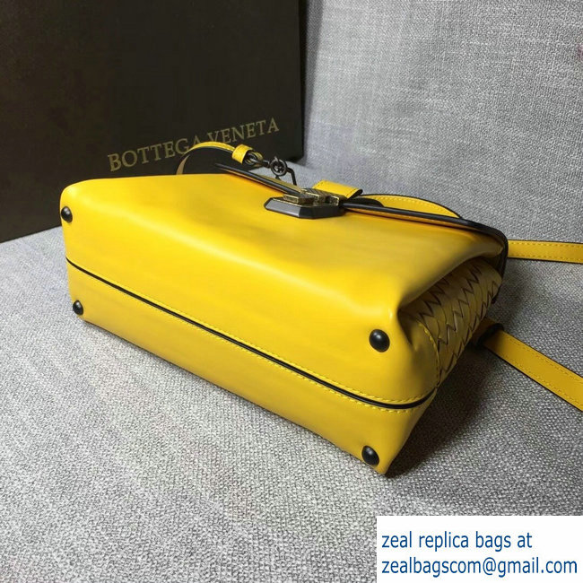 Bottega Veneta Calf Piazza Bag Yellow 2018