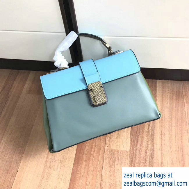 Bottega Veneta Calf Small Piazza Bag Sky Blue 2018