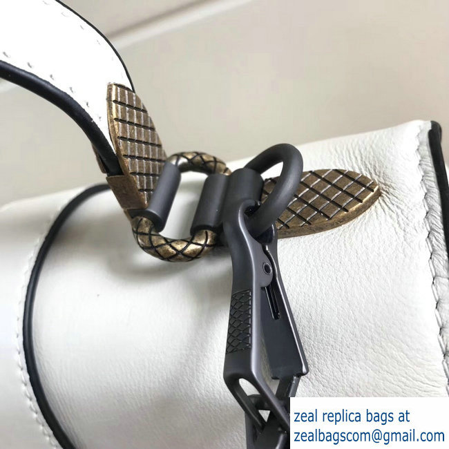Bottega Veneta Calf Small Piazza Bag white 2018 - Click Image to Close