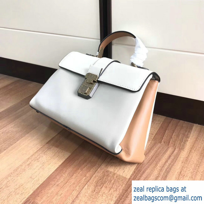 Bottega Veneta Calf Small Piazza Bag white 2018 - Click Image to Close